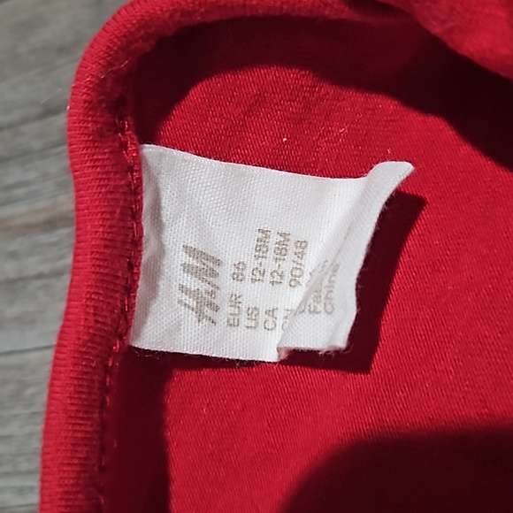 H & M | Toddler Holiday Red Dress | 12-18 Months - Picture 3 of 5